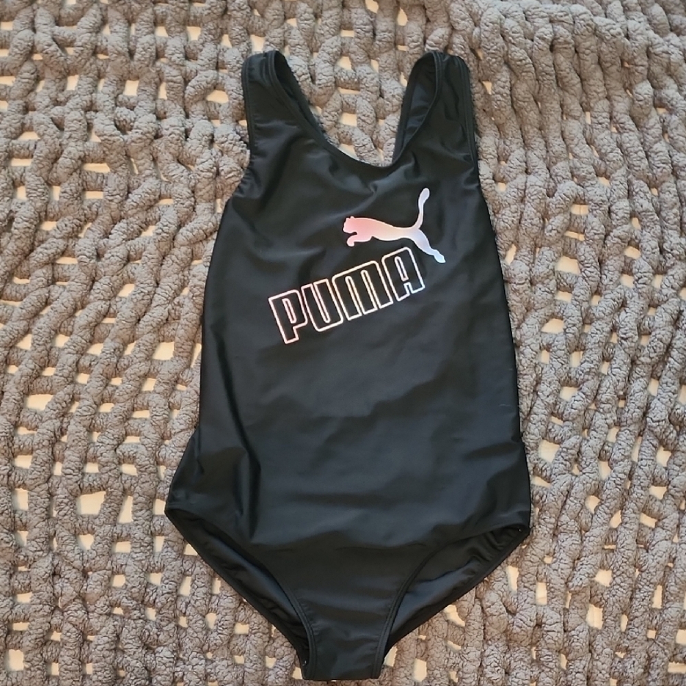 Puma Black Logo Swimsuit